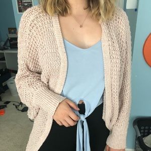 scoop cardigan